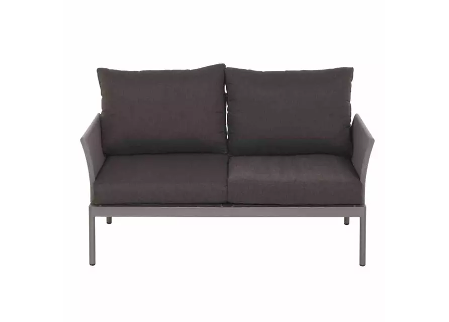 Siena Garden Carim 2er Loungesofa 76,5x142x71,5 cm matt graphit