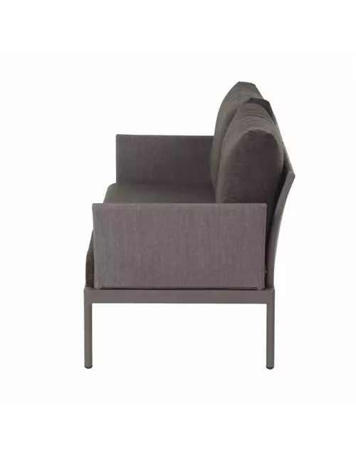 Siena Garden Carim 2er Loungesofa 76,5x142x71,5 cm matt graphit