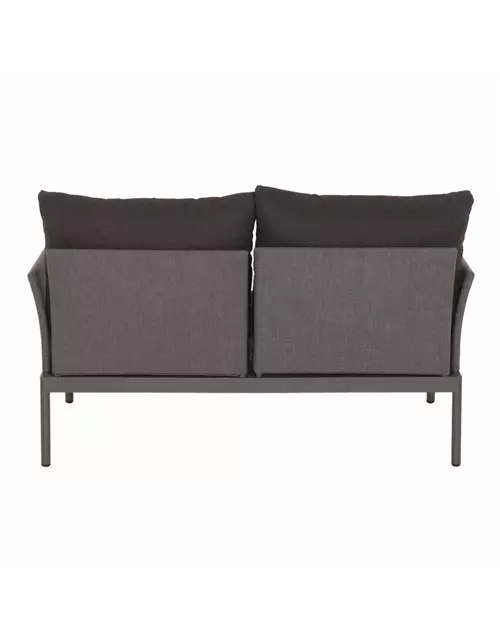 Siena Garden Carim 2er Loungesofa 76,5x142x71,5 cm matt graphit