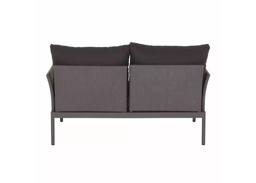 Siena Garden Carim 2er Loungesofa 76,5x142x71,5 cm matt graphit