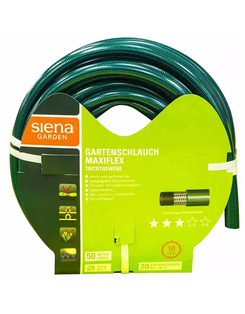 Siena Garden Gartenschlauch Maxiflex, 19mm (3/4 Zoll) , 50m-Rolle 