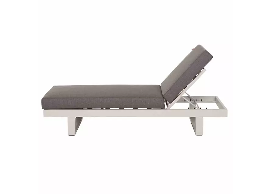 Siena Garden Avenia Loungbank 3-Sitzer weiß / grau Aluminium