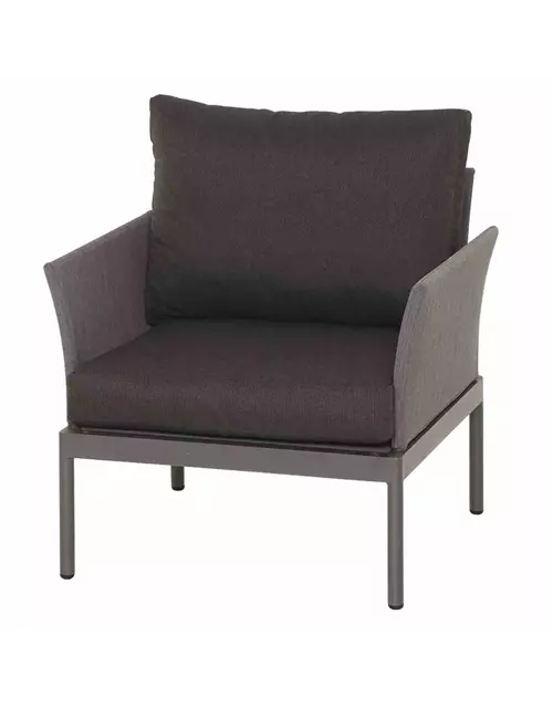 Siena Garden Carim Lounge Sessel 80x76,5x71,5 cm matt graphit