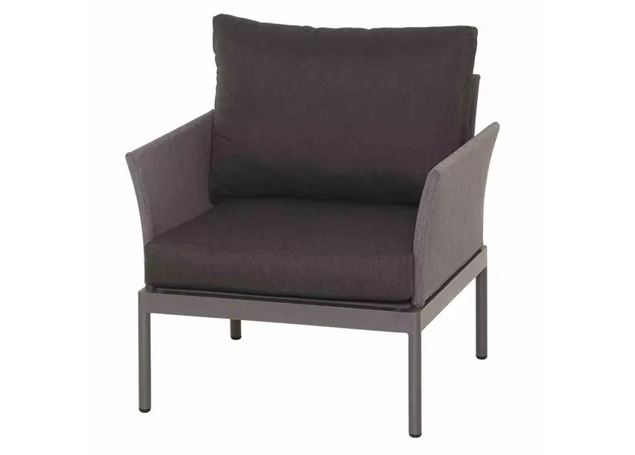 Siena Garden Carim Lounge Sessel 80x76,5x71,5 cm matt graphit