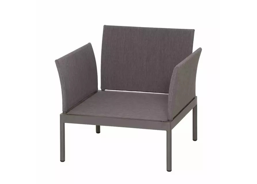 Siena Garden Carim Lounge Sessel 80x76,5x71,5 cm matt graphit