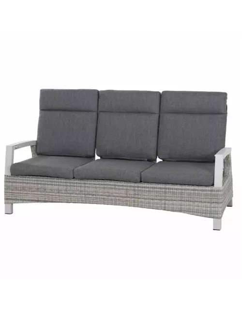 Siena Garden Corido 3-Sitzersofa inkl. Kissen Aluminium/Geflecht