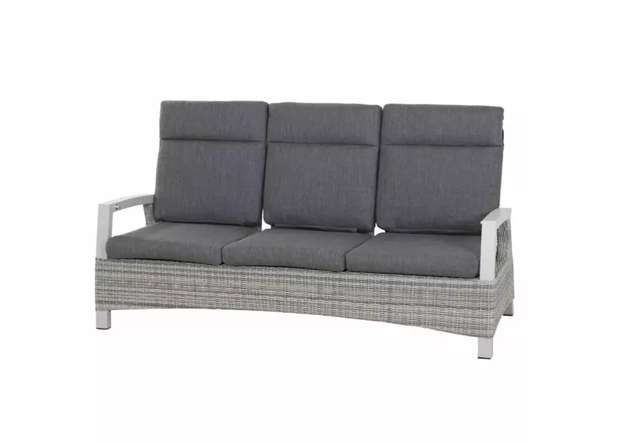 Siena Garden Corido 3-Sitzersofa inkl. Kissen Aluminium/Geflecht