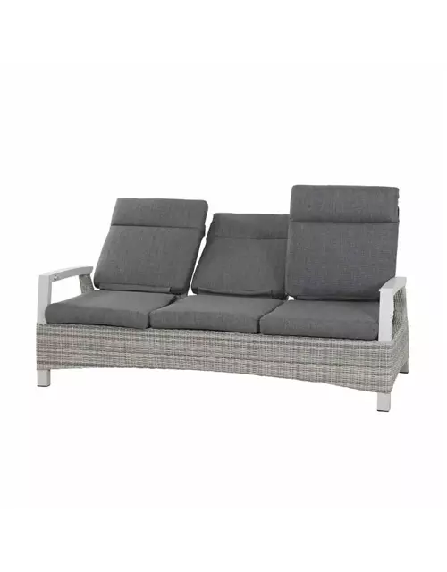 Siena Garden Corido 3-Sitzersofa inkl. Kissen Aluminium/Geflecht