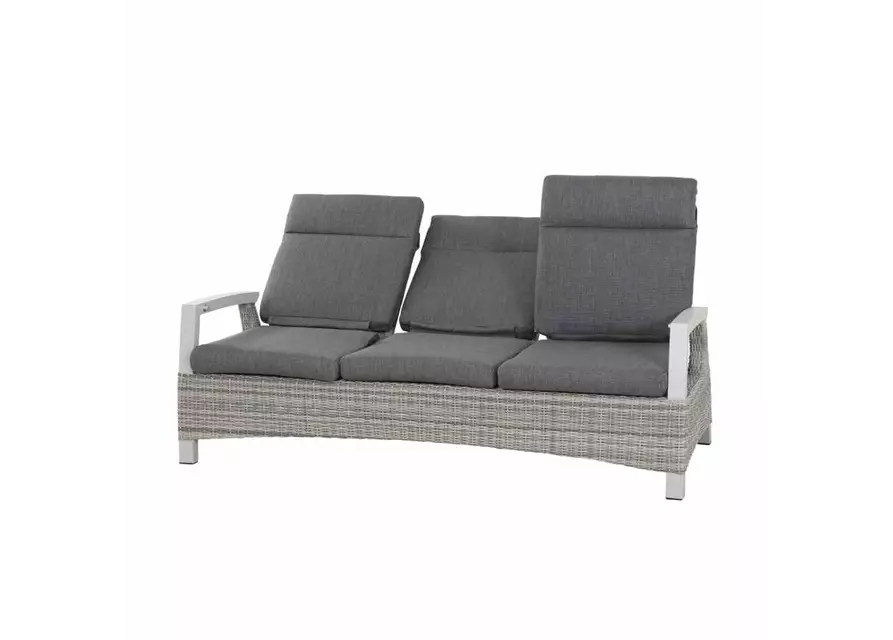 Siena Garden Corido 3-Sitzersofa inkl. Kissen Aluminium/Geflecht