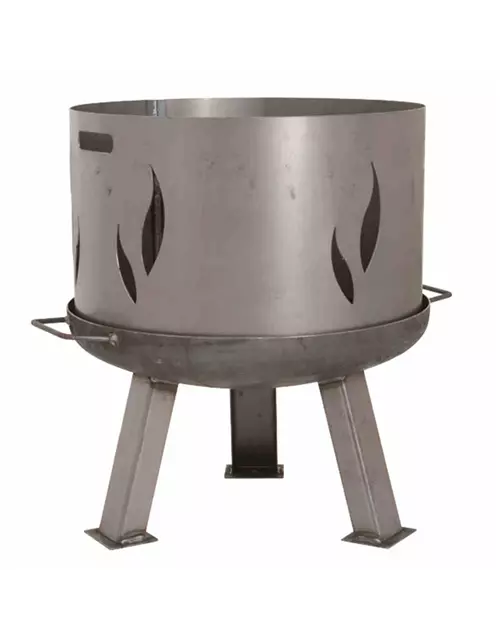 Siena Garden Feuerschalenaufsatz silber/anthrazit Stahl 