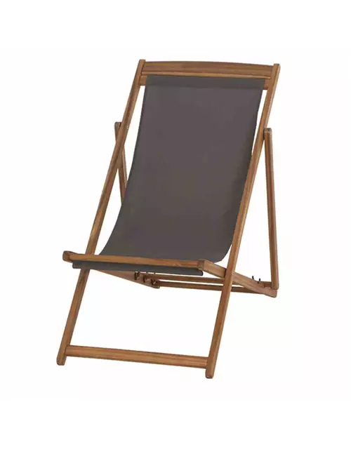 Siena Garden Aviro Beachliege grau Akazie/Polyester 