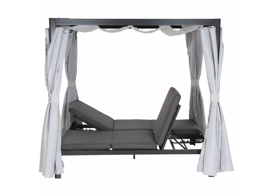 Siena Garden Waikiki Loungebett inkl. Dach Aluminium/Textil 