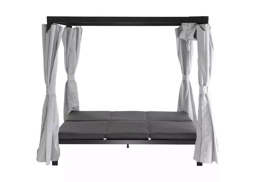 Siena Garden Waikiki Loungebett inkl. Dach Aluminium/Textil 