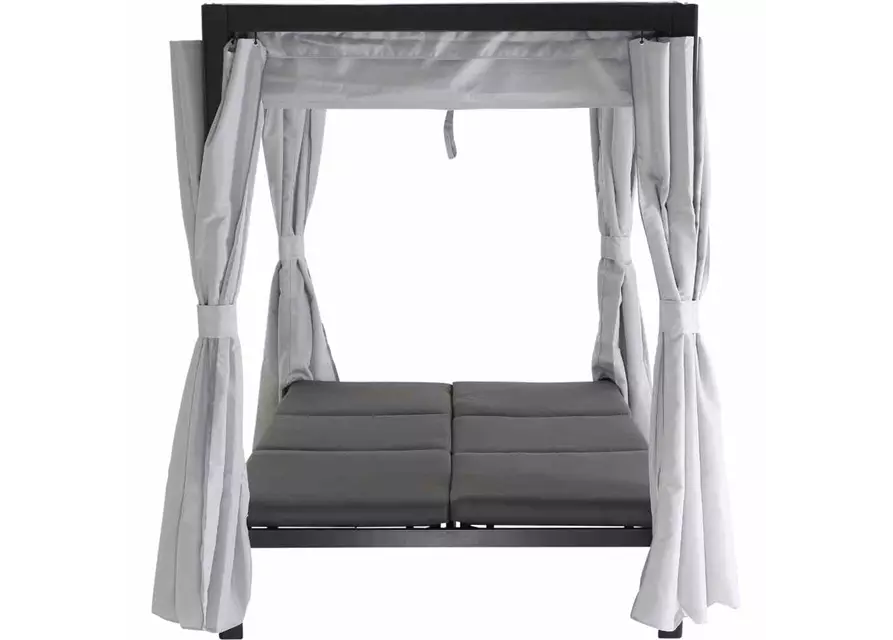 Siena Garden Waikiki Loungebett inkl. Dach Aluminium/Textil 