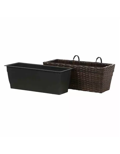 Siena Garden Balkonkasten Vio 50x19x22,5 cm mocca