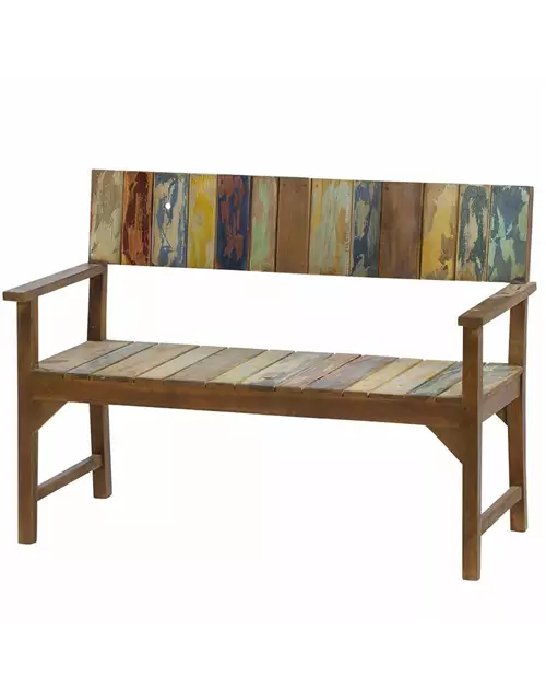 Siena Garden Palu 2-Sitzerbank 124 cm Teak recycelt 