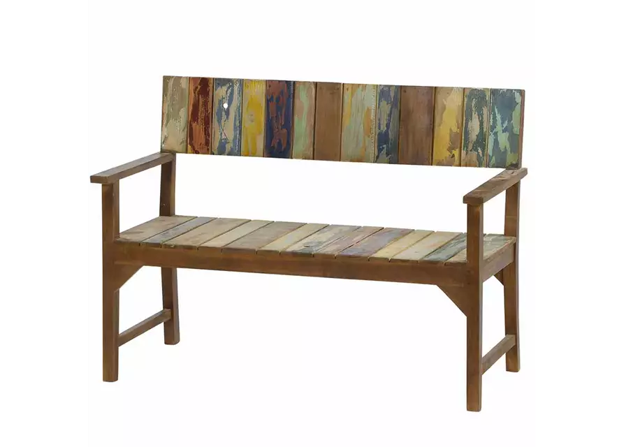 Siena Garden Palu 2-Sitzerbank 124 cm Teak recycelt 