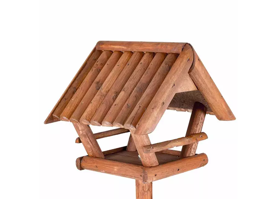 Siena Garden Vogelfutterhaus, 54x43x136,5 cm braun Fichtenholz