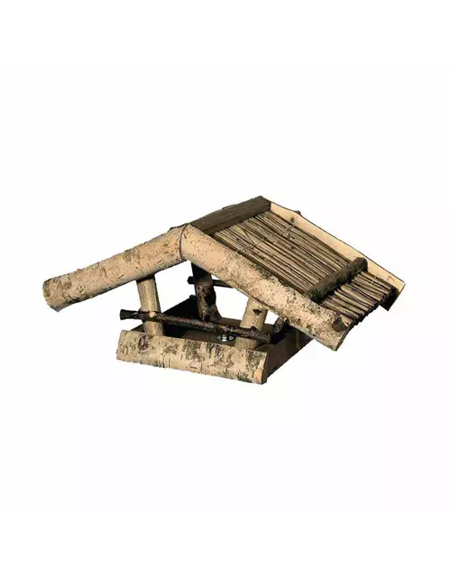 Vogel-Futterhaus offen 39x24x19cm Birke