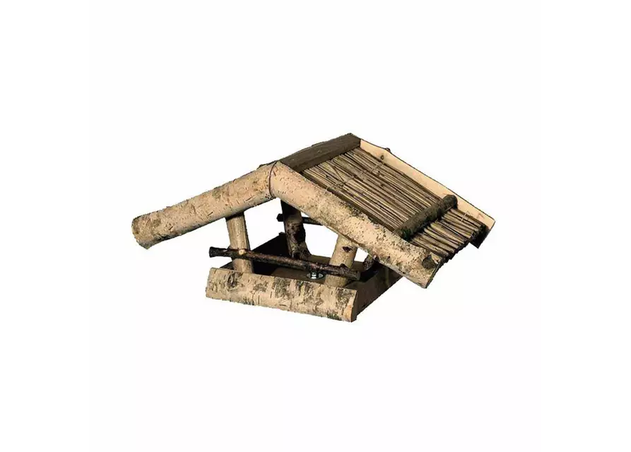 Vogel-Futterhaus offen 39x24x19cm Birke