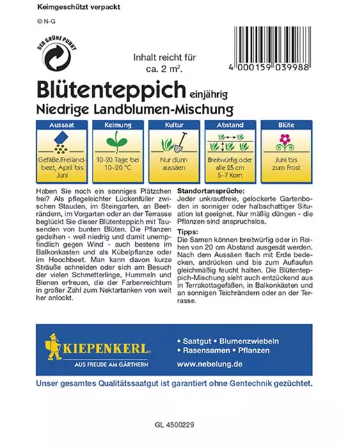 Blütenteppich Mischung