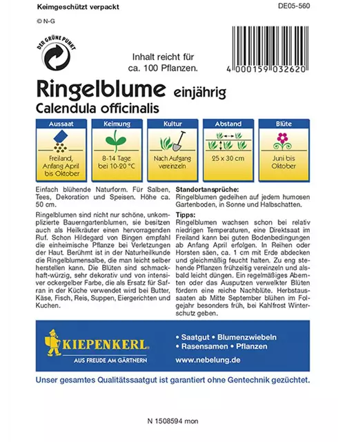 Kräuter Ringelblumen