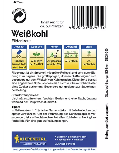 Weißkohl Filderkraut