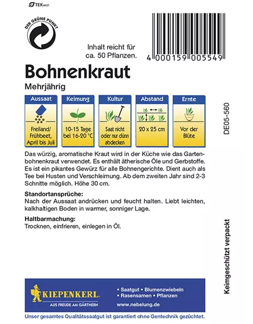 Bohnenkraut Mehrjaehrig