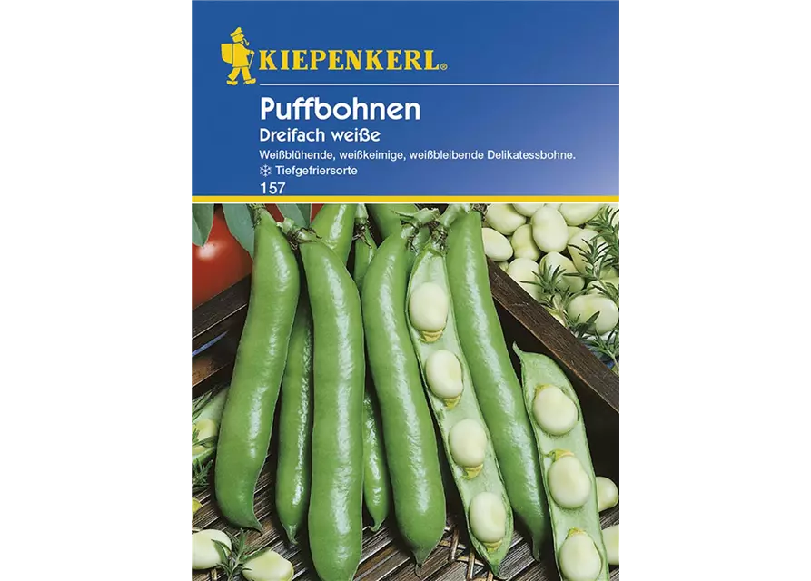 Puffbohnen Dreif. weiße