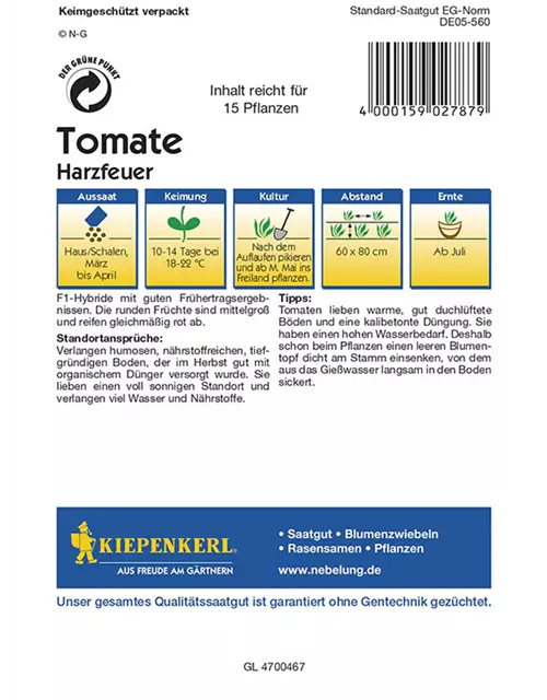 Tomate Harzfeuer