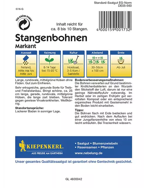 Stangenbohnen Markant