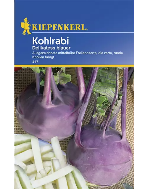 Kohlrabi Delikateß blau