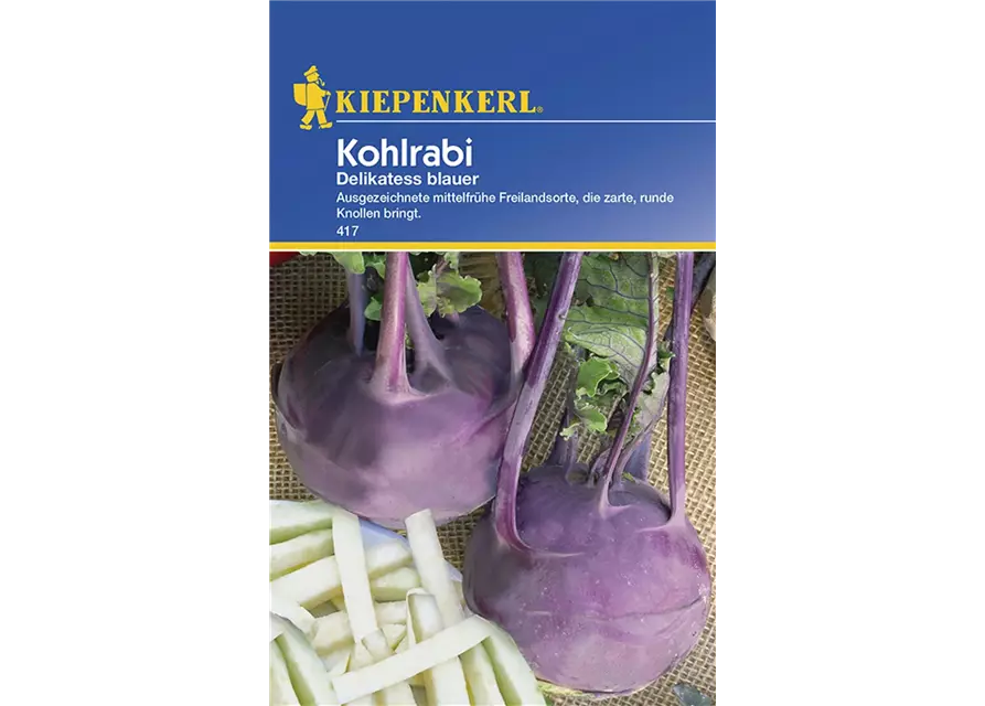 Kohlrabi Delikateß blau