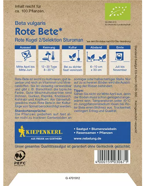 Rote Bete Bolivar Bio