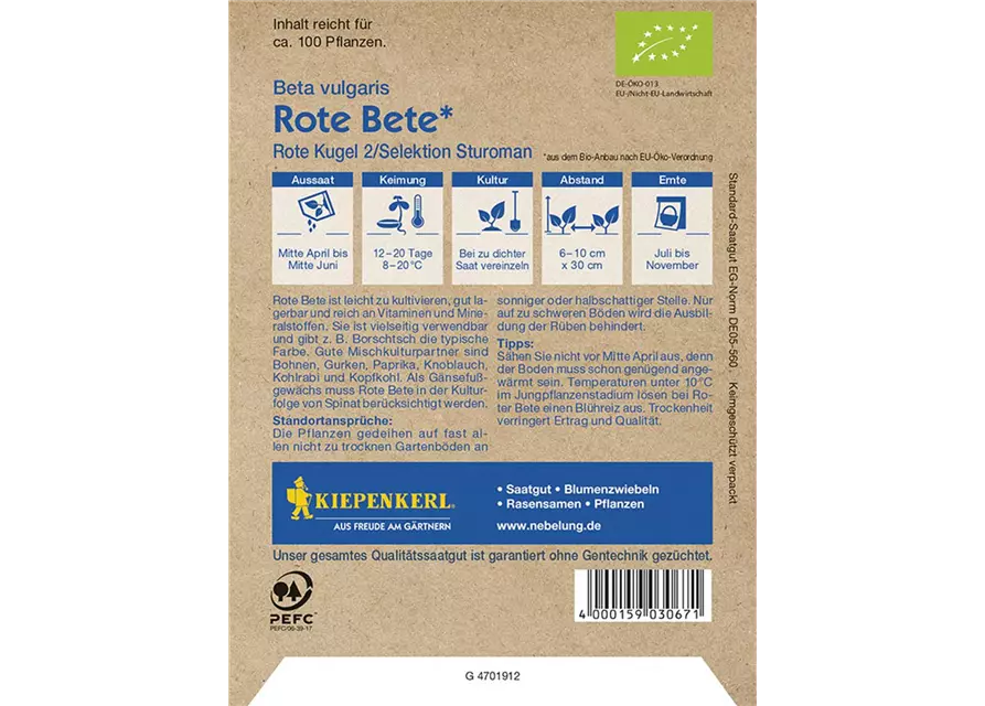 Rote Bete Bolivar Bio