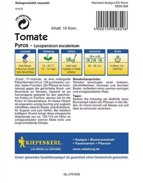 Tomate Pyros Fleischtomate