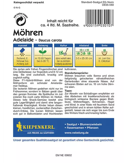 Möhren Adelaide