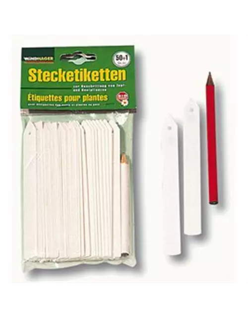 Stecketiketten 50 Stk. + 1 Stift