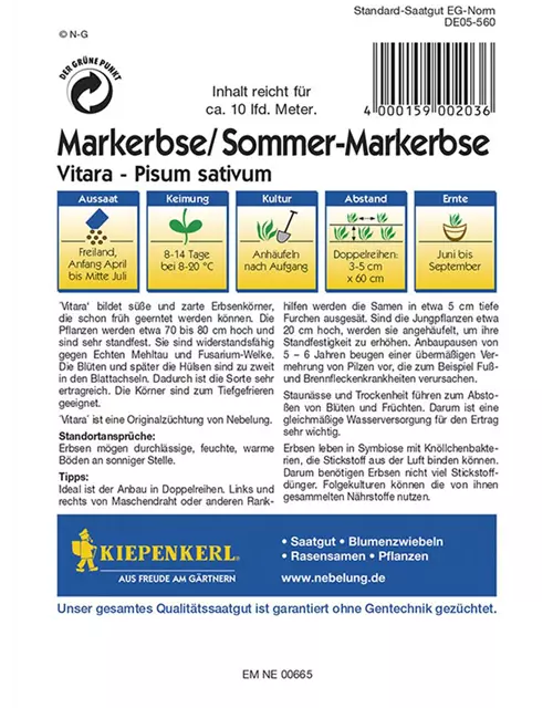 Sommermarkerbsen Vitara