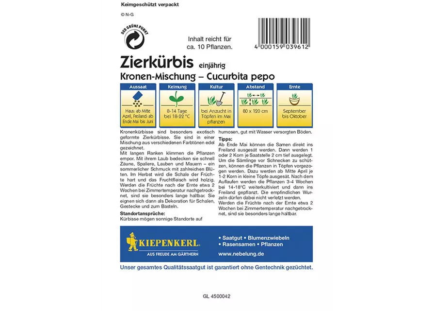 Zierkürbis Kronen Mix