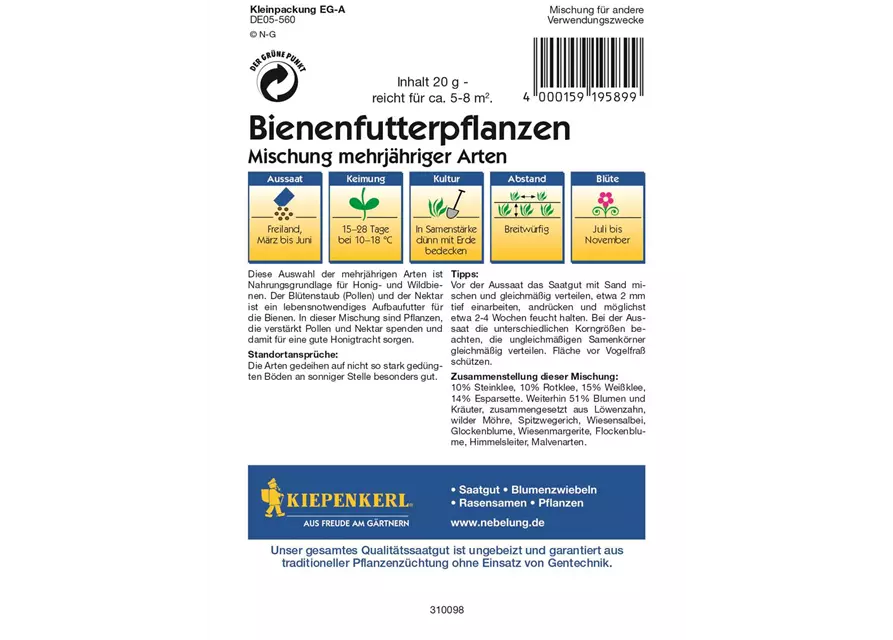 Bienenfutterpflanzen Mehrjährig