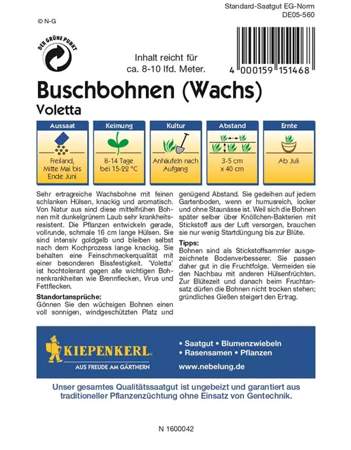 Buschbohnen Voletta