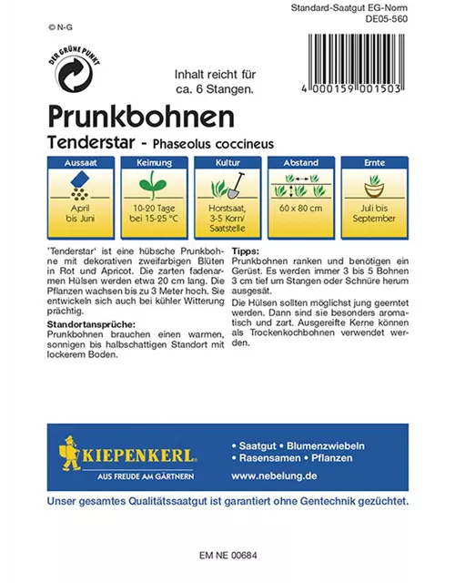 Prunkbohne Tenderstar