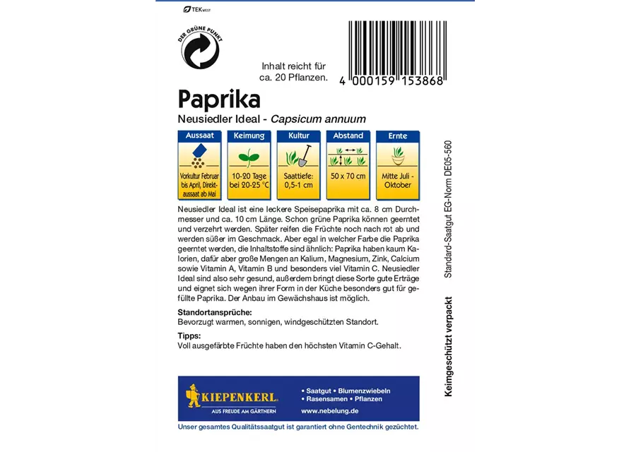 Paprika Neusiedler Ideal