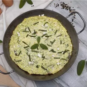 Frittata mit Salbei und Zucchini 