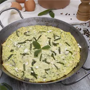 Frittata mit Salbei und Zucchini 