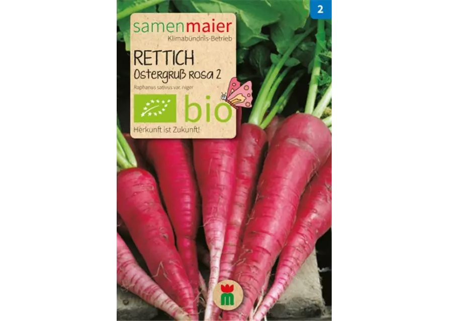 BIO-Samen Rettich 'Ostergruß Rosa 2'