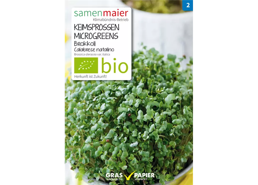 BIO-Keimsprossen Microgreens 'Brokkoli Calabrese Natalino'