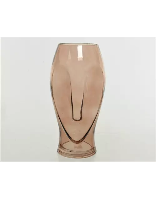 Vase aus Glas 'Long Face'