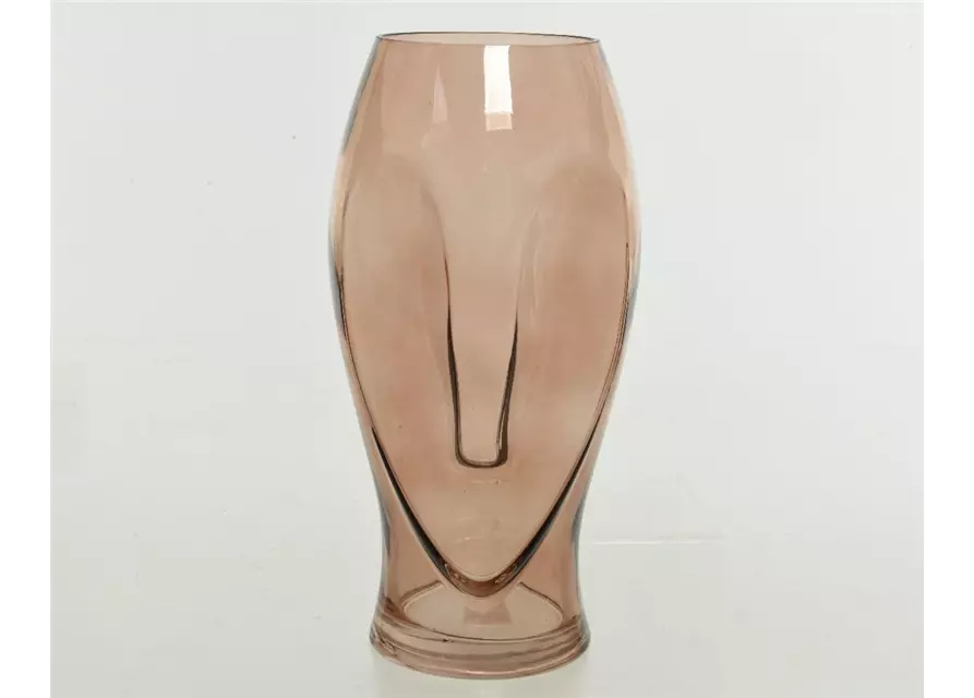 Vase aus Glas 'Long Face'